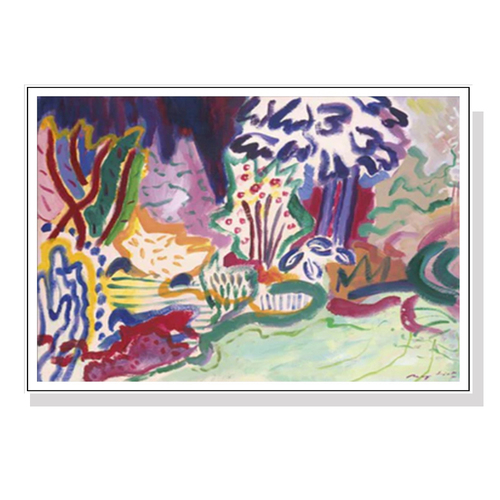 Wall Art 100cmx150cm Late Summer White Frame Canvas - Main Image