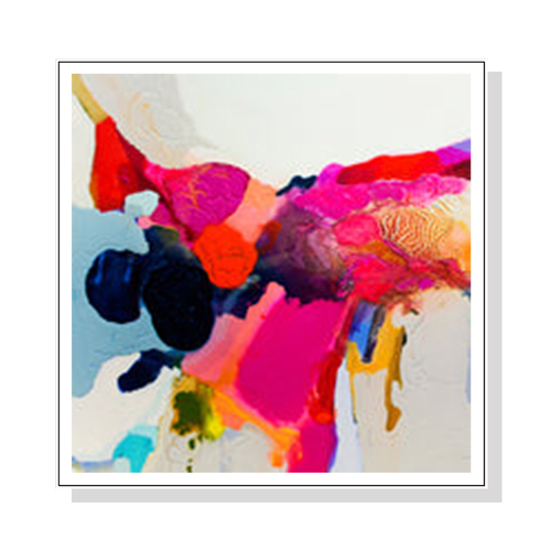 Wall Art 90cmx90cm Reach In White Frame Canvas - Main Image