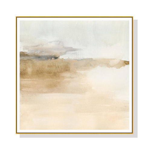 Wall Art 100cmx100cm Atmospheric Edge II Gold Frame Canvas - Main Image