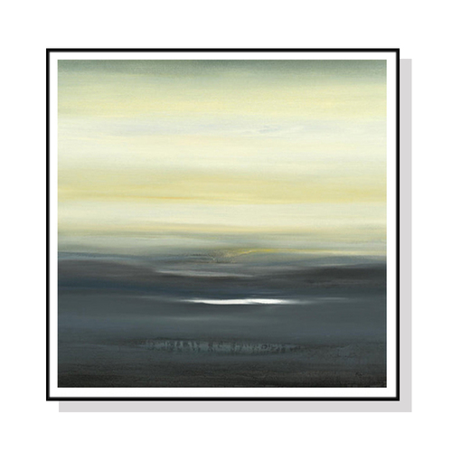Wall Art 70cmx70cm Land of Serenity Black Frame Canvas - Main Image