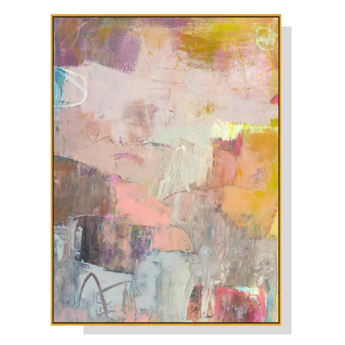 Wall Art 60cmx90cm Lann II Gold Frame Canvas - Main Image
