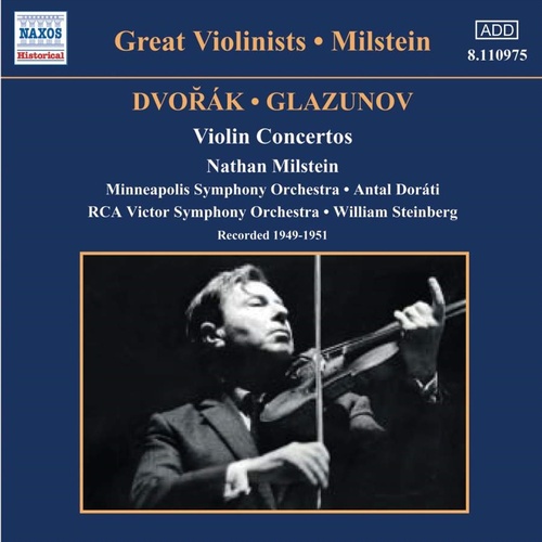 Dvorak / Glazounov Violin - Milstein/Dorati/Steinberg Cd Album - Main Image