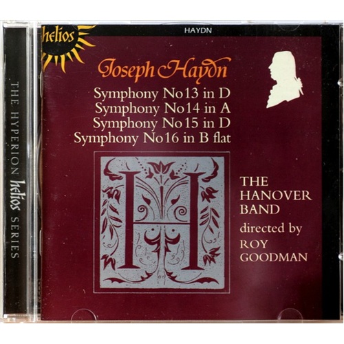 Symphonies 13 14 15 16 - Haydn, Franz Joseph Cd Album - Main Image