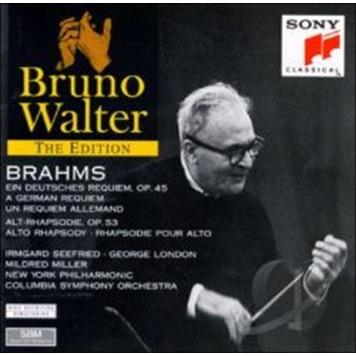 Brahms: German Requiem Op45: A - Walter: Seefried: London: Miller: N Cd Album - Main Image