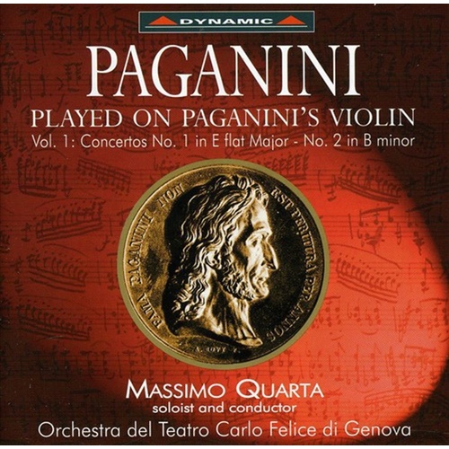 Paganini: Vln Conc No1-No2 - Quarta, Massimo Cd Album - Main Image