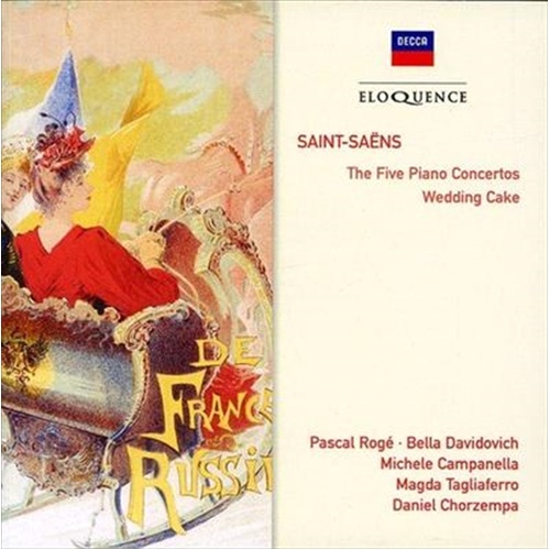Saint Saens Five Pno Cons Wedd - Roge, Pascal: Bella Davidovich Cd Album - Main Image