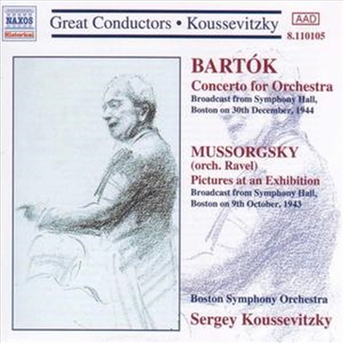 Bartok: Mussorgsky Cto: Pictur - Koussevitzky: Boston S O Cd Album - Main Image