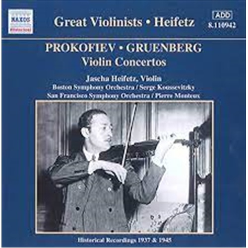 Prokofiev: Gruenberg Violin Ct - Heifetz: Toscanini: Nbcso Cd Album - Main Image