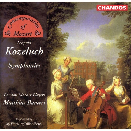 Kozeluch:Symphonies - Bamert: London Mozart Players Cd Album - Main Image