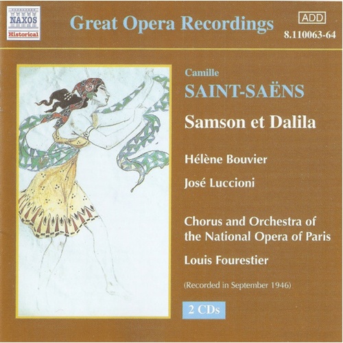 Saint Saens Samson And Delilah - Bouvier: Luccioni: Paris N O Cd Album - Main Image
