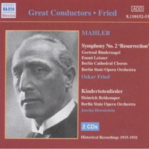 Mahler Sym No 2: Kindertot - Fried:Horenstein:Berlin Soo Cd Album - Main Image