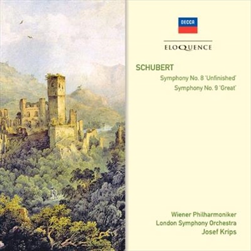 Schubert: Symphonies Nos 8 + 9 - Krips, Josef Cd Album - Main Image