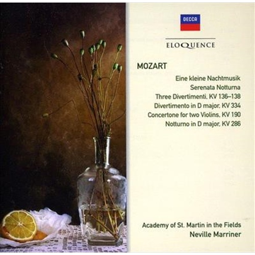 Mozart: Serenades And Divertim - Marriner, Neville Cd Album - Main Image