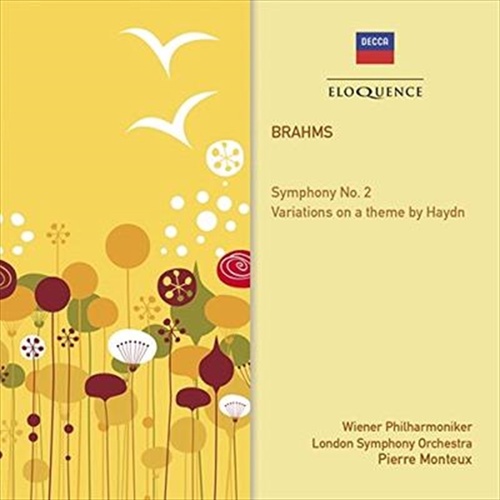Brahms: Symphony No2; Variatio - Monteux, Pierre Cd Album - Main Image