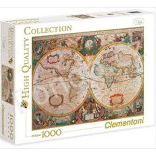 Old Map 1000 Piece Puzzle - Main Image
