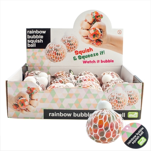 Rainbow Bubble Squish Ball - Main Image