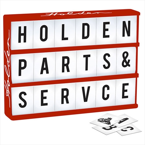 Holden Light Up Box With Letters - Main Image