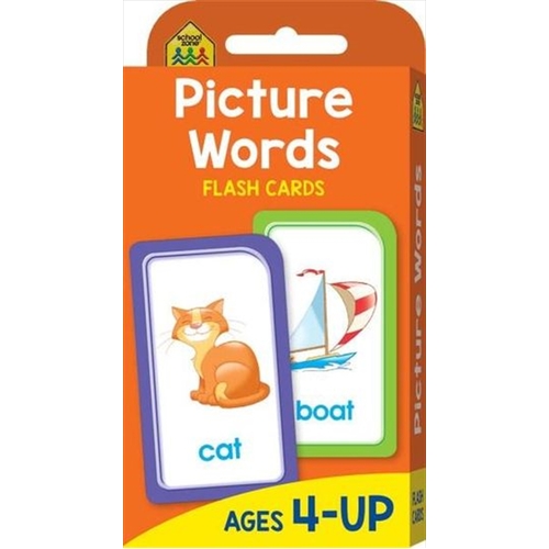 Picture Words : School Zone Flashcards - Main Image