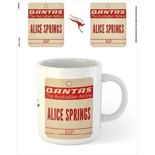 Qantas - Alice Springs Destination Tag Mug - Main Image