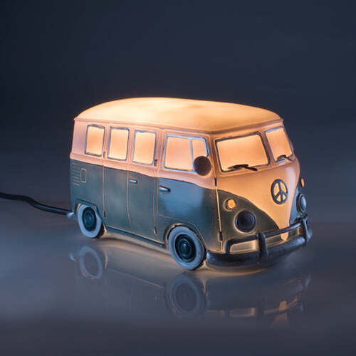 Blue Metal Look Combi Table Lamp - Main Image