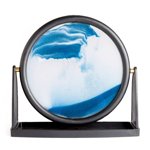 Round Blue Sand Art - Main Image