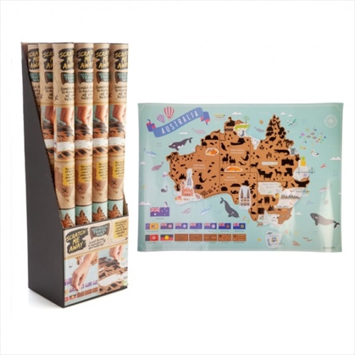 Scratch Me Away Australia Travel Map - Main Image