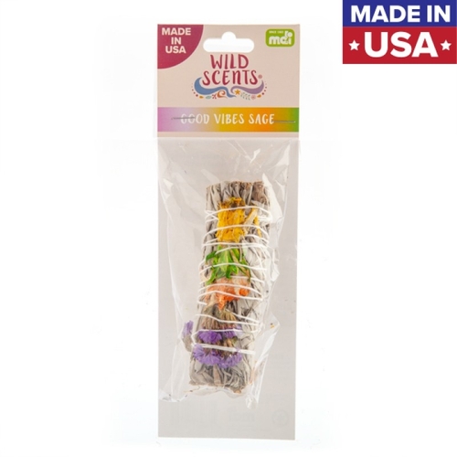 Wild Scents Good Vibes Sage & Herbs Smudge Stick - Main Image