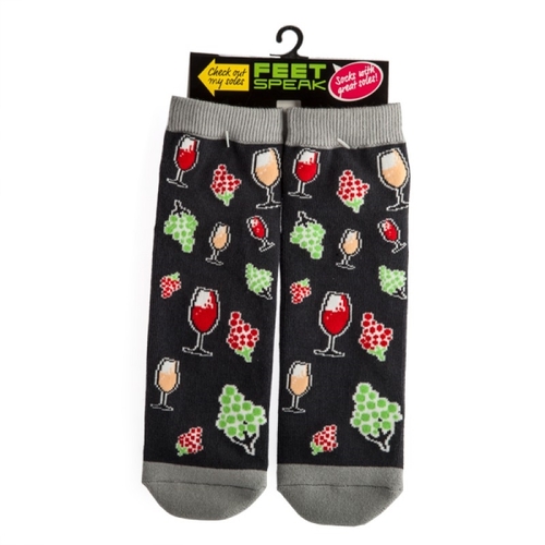 Wine Feet Speak Socks - Main Image