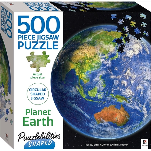 Puzzlebilities Shaped 500 Piece Jigsaw - Planet Earth - Main Image