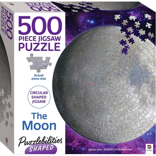 Puzzlebilities Shaped 500 Piece Jigsaw: The Moon - Main Image