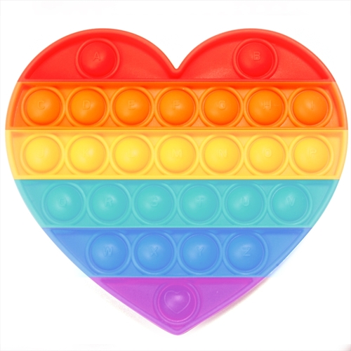 Rainbow Heart Push And Pop - Main Image