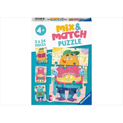 Mix Up Monsters 3 X 24 Piece Puzzle - Main Image