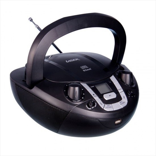 Laser CD Bluetooth Boombox with AM & FM Radio - Main Image