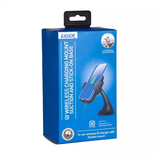 Laser - QI Wireless Car Charging Mount Holder - Main Image