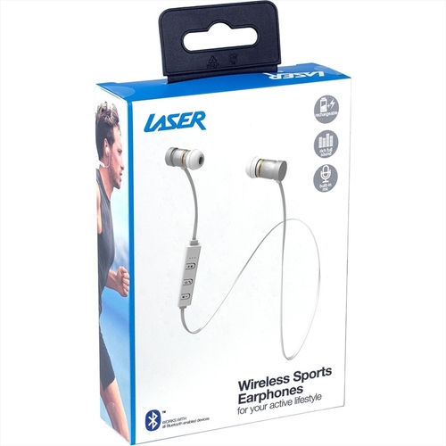 Wireless Bluetooth - White Headphones - Main Image
