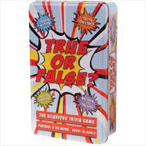 True Or False Tin - Main Image