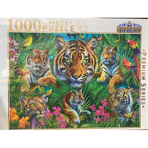 Tiger Collage 1 - 1000 Piece Puzzle - Main Image