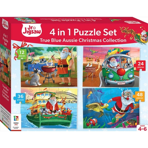 Jr Jigsaw 4-in-1 True Blue Aussie Christmas Collection - Main Image