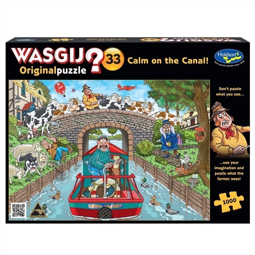 Wasgij 1000 Piece Puzzle - Original 33 Calm on the Canal - Main Image