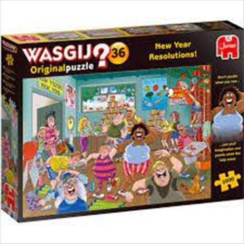 Wasgij 1000 Piece Puzzle - Original 36 New Year Resolutions - Main Image