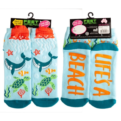 Sea Animals Feet Speak Socks - Main Image