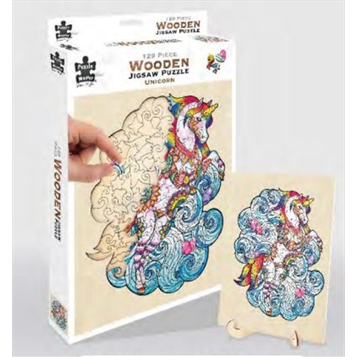Unicorn 129 Piece Wooden Puzzle - Main Image