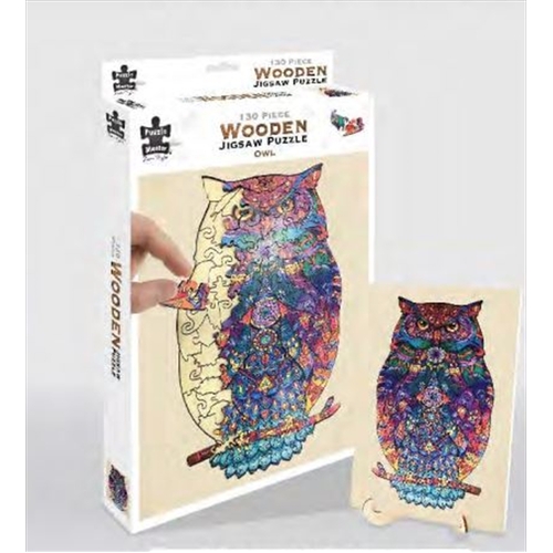 Owl 130 Piece Wooden Puzzle - Main Image