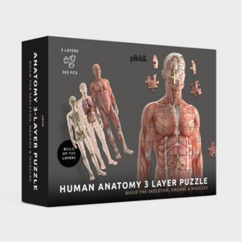 Human Anatomy 3 Layer Puzzle - Main Image
