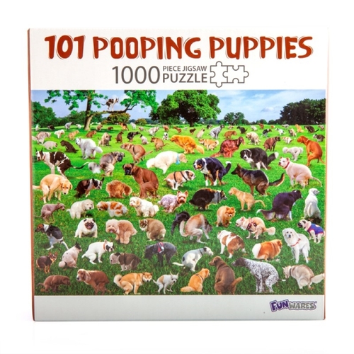 101 Pooping Puppies 1000 pc Jigsaw Puzzle - Main Image