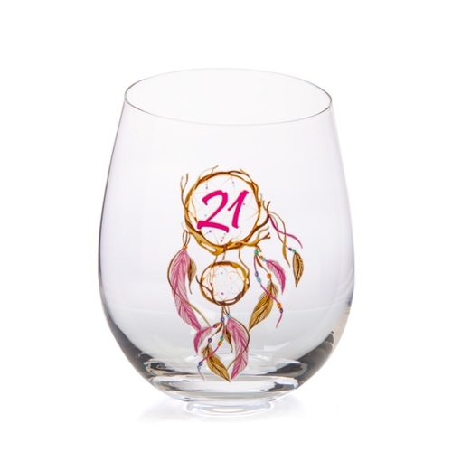 21st Birthday Tallulah Dream Stemless Glass - Main Image