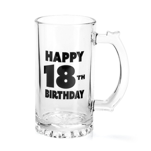Happy 18th Birthday Beer Stein - Main Image