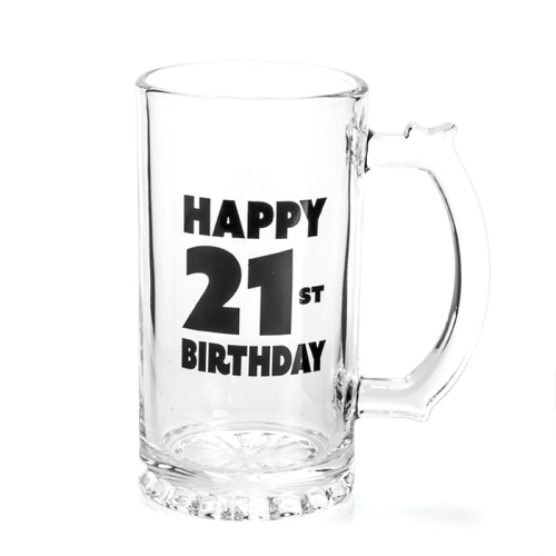 Happy 21st Birthday Beer Stein - Main Image