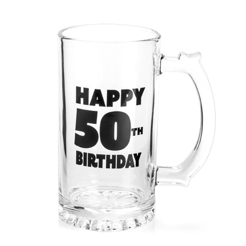 Happy 50th Birthday Beer Stein - Main Image