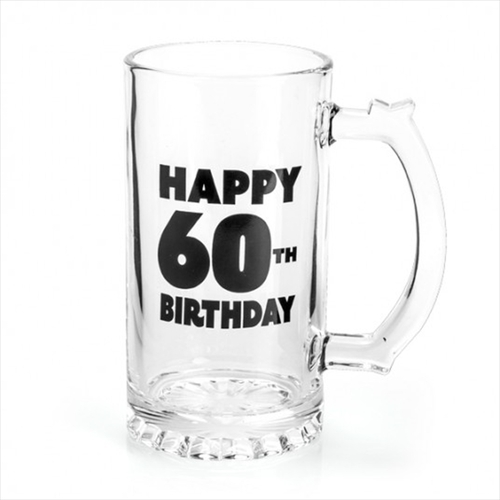 Happy 60th Birthday Beer Stein - Main Image